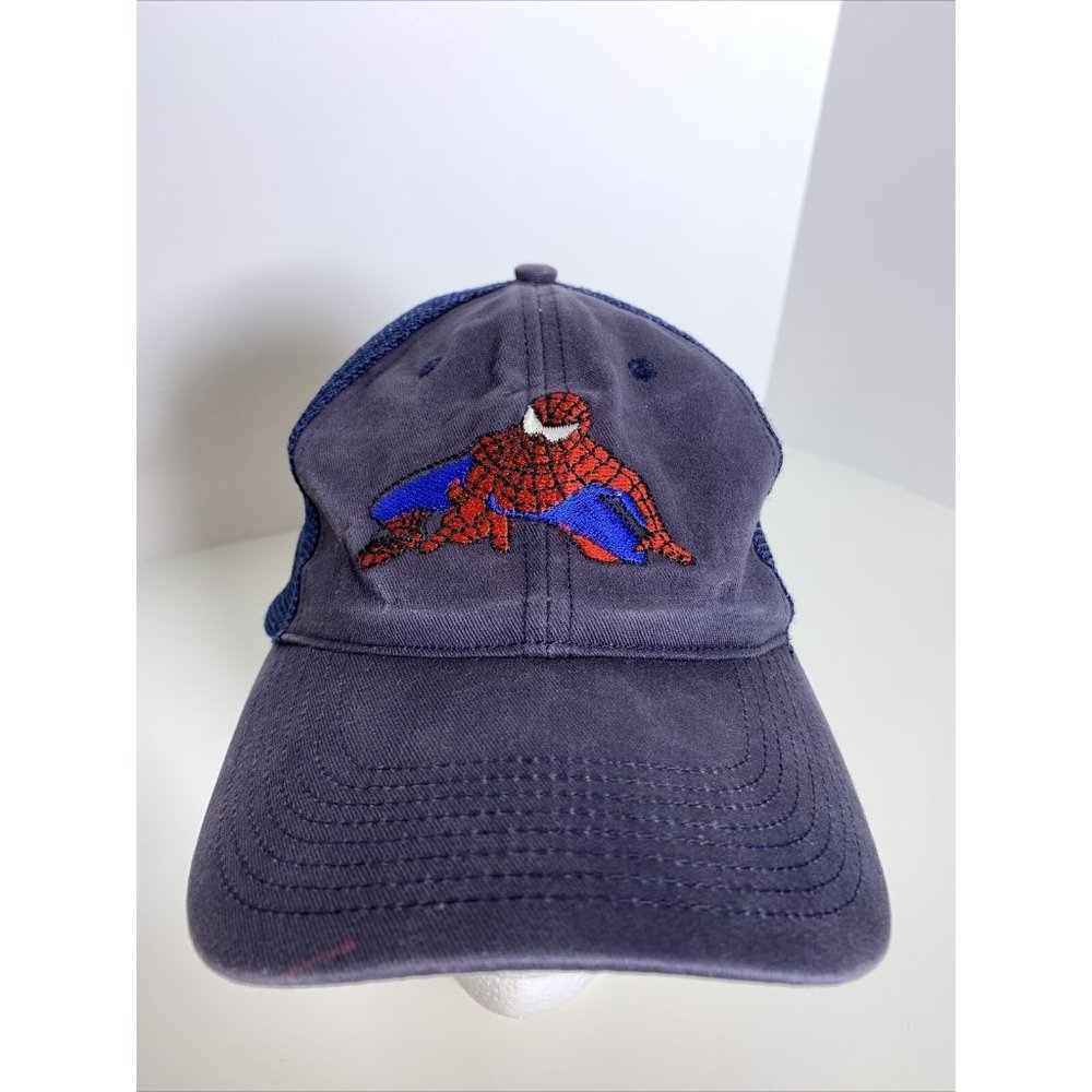 Vintage Spiderman Embroidered Mesh Back Hat